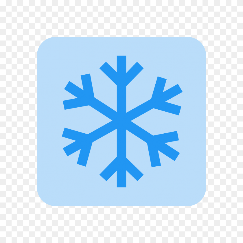 1600x1600 Cooling Icon - Snowflake Vector PNG