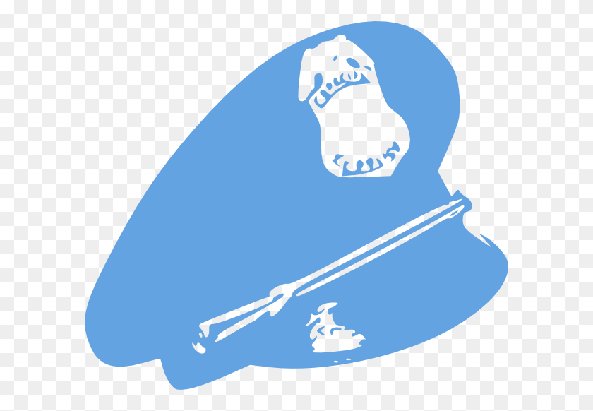600x522 Sombrero De Policía De La Policía Azul Claro Clipart - Sombrero De Policía Clipart