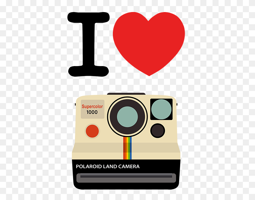 399x600 Copyright I Love Polaroid - Polaroid Camera Clipart