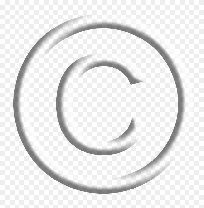 1000x1018 Copyright Symbol Clipart Png - Watermark Clipart