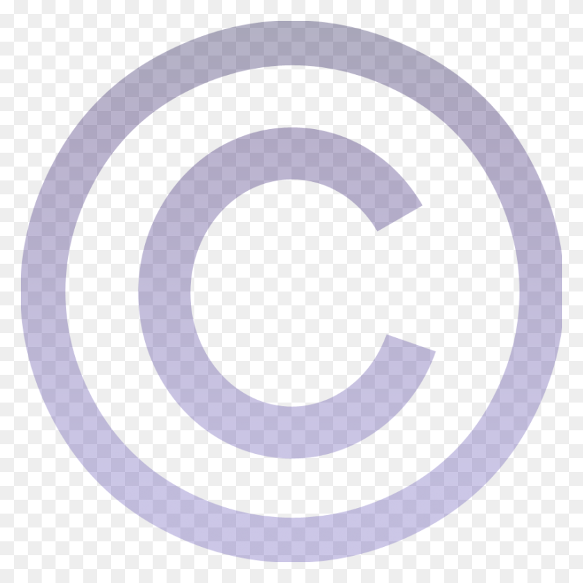 850x850 Copyright Symbol Free Cut Out - Copyright Logo PNG
