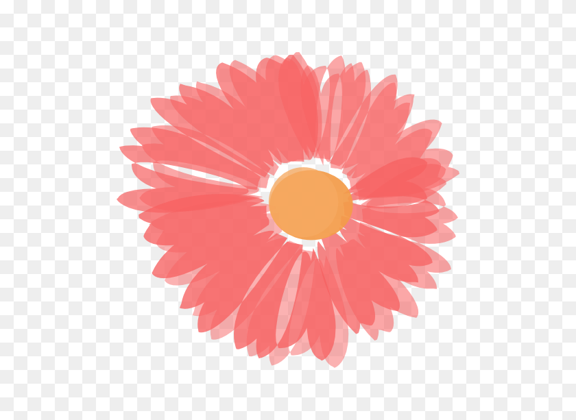 600x553 Coral And Orange Flower Clipart Png For Web - Coral PNG