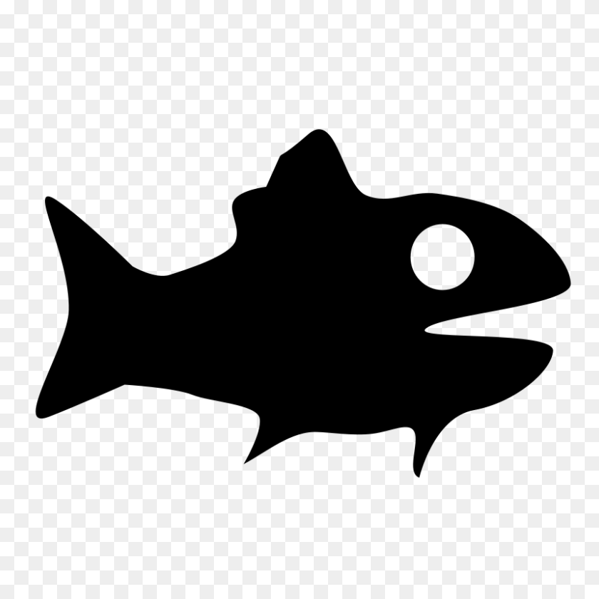 800x800 Coral Reef Fish Clipart - Bass Fish Clipart Black And White