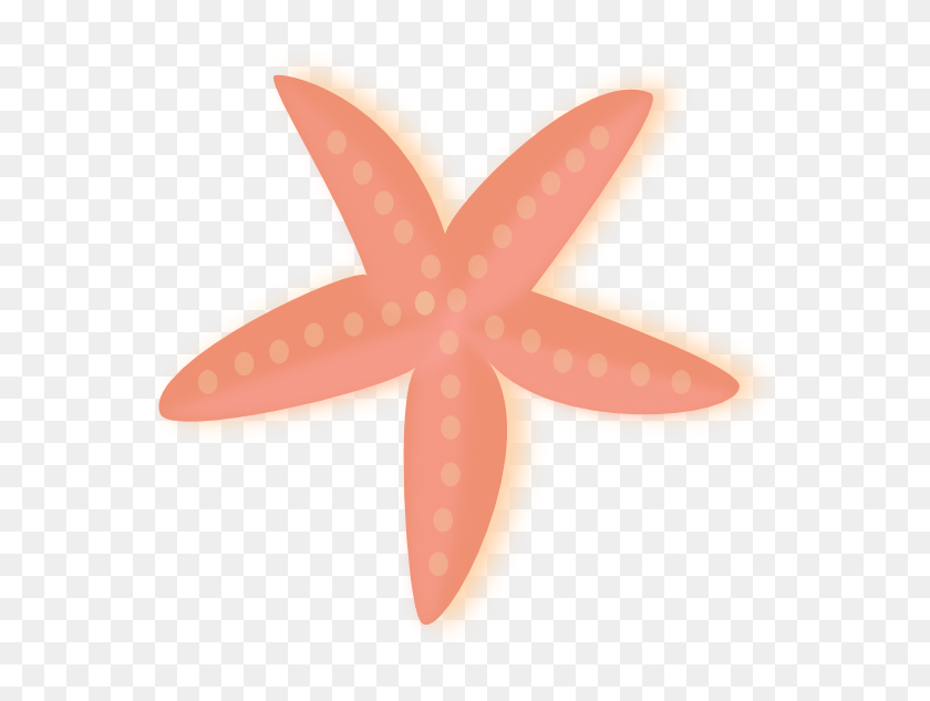 600x573 Coral Starfish Clip Art - Starfish Clipart Free