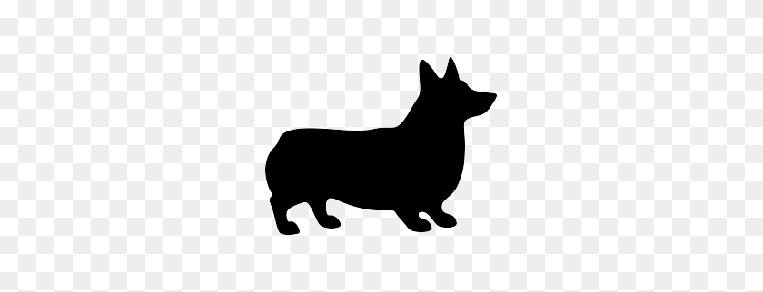 263x262 Corgi Silhouette Silhouettes Dog Silhouette - Dachshund Black And White Clipart