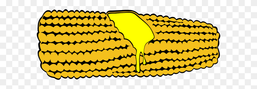 600x232 Corn On The Cob Clip Art Free Vector - Corn Clipart
