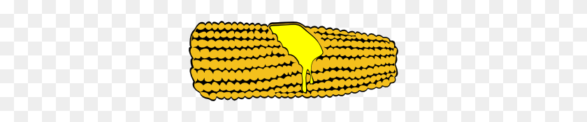 300x116 Corn On The Cob Clip Art Free Vector - Corn Clipart PNG