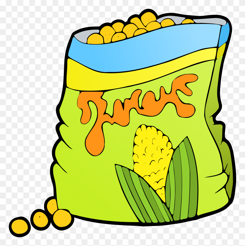 2388x2400 Corn Snack Vector Clipart Image - Snack Clipart Free