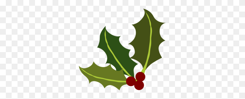 299x282 Corner Holly Cliparts - Holly Leaves Clipart