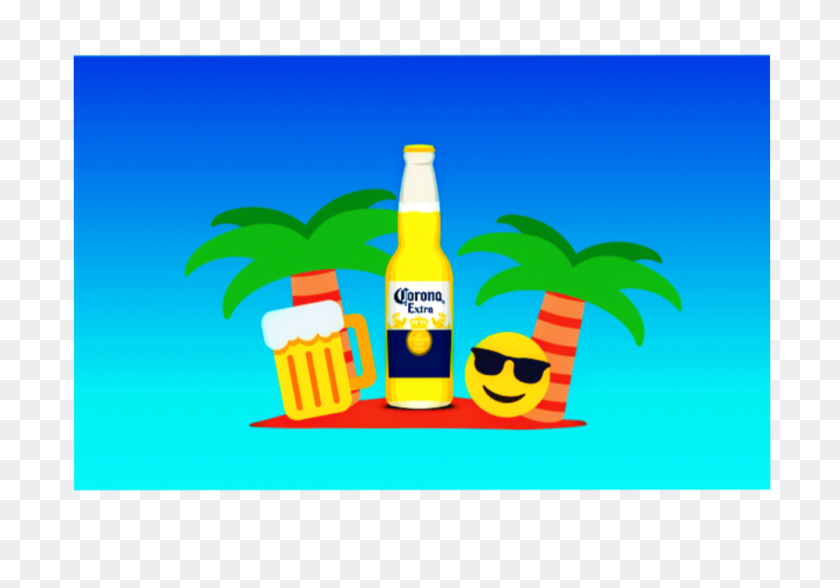 997x675 Корона Бич Emoji Relax Summertime - Пляж Emoji Png