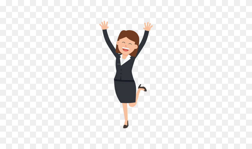 2000x1125 Corporate Woman Jumping For Joy - Joy PNG