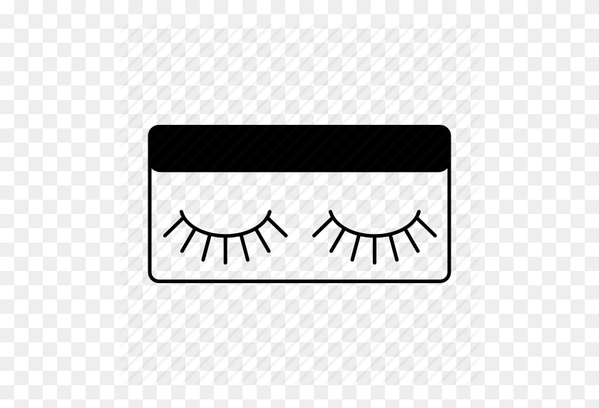 512x512 Cosmetic, Cosmetology, Eyelash, Eyelashes, False, Makeup, Woman Icon - Eyelash PNG