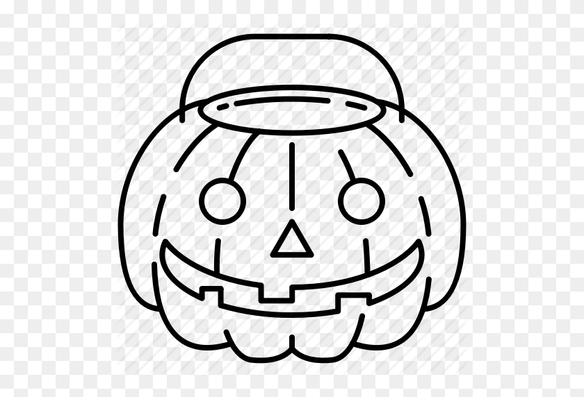 512x512 Costume, Halloween, Horror, Monster, Pumpkin, Scary, Treat - Scary Pumpkin Clipart