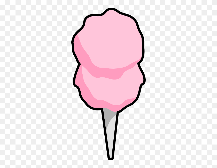288x591 Cotton Candy Clip Art Free Vector - Free Candy Clipart
