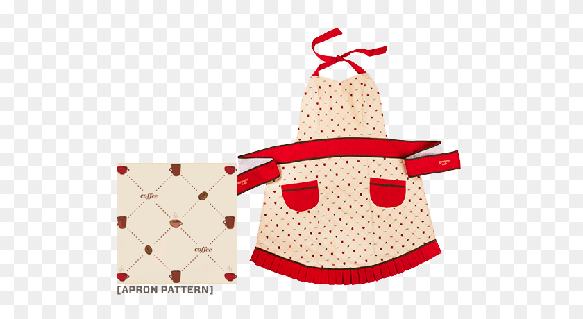 600x400 Cotton Coffee Themed Cooking Apron Community Coffee - Oven Mitt Clipart