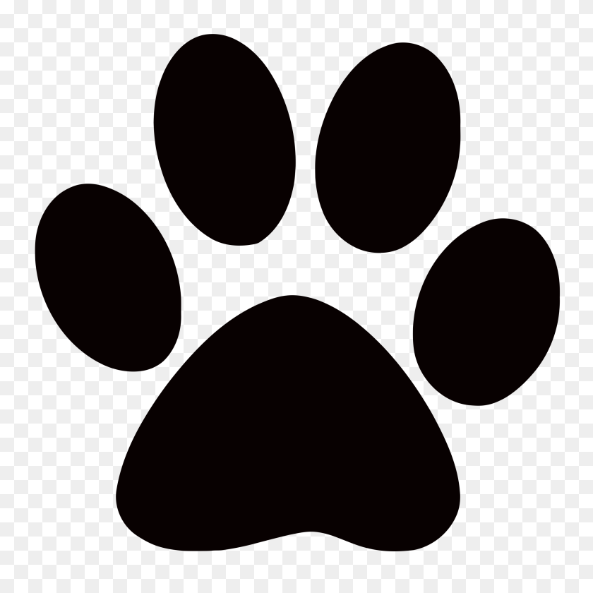 2500x2500 Cougar Paw Print Clipart Clipart - Paw Clipart Blanco Y Negro