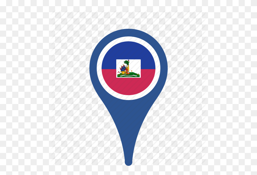 512x512 Country, County, Flag, Haiti, Map, National, Pn - Haiti Flag PNG