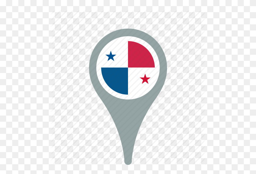 512x512 País, Condado, Bandera, Mapa, Nacional, Panamá, Pn - Bandera De Panamá Png