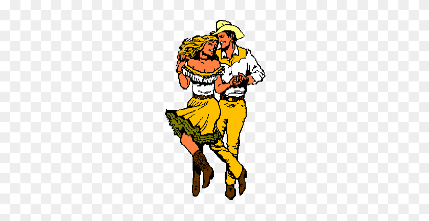 200x374 Country Dance Clipart Free Clipart - Line Dancing Clip Art