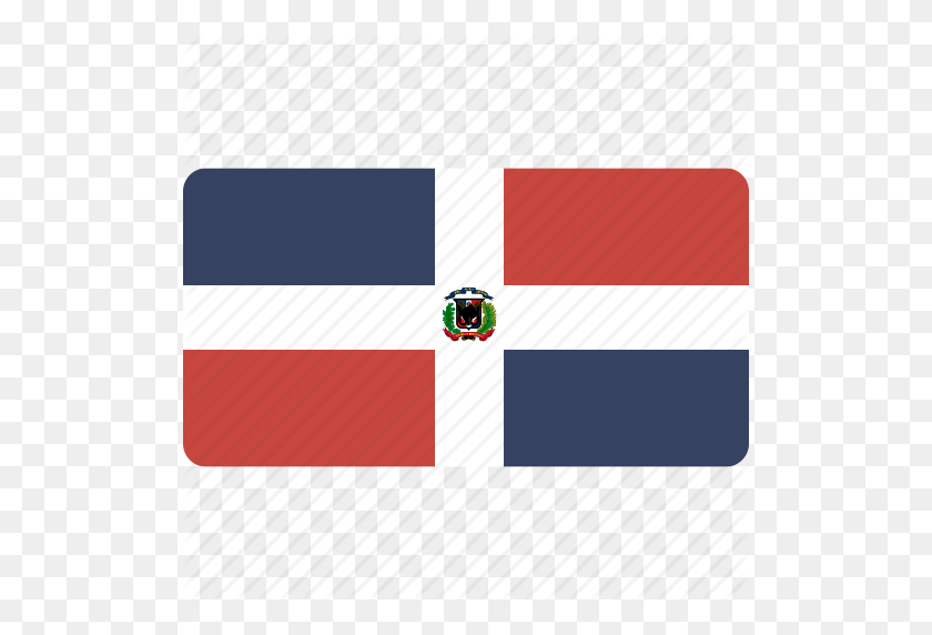 512x512 Country, Dominican, Flag, National, Rectangle, Rectangular - Dominican Flag PNG