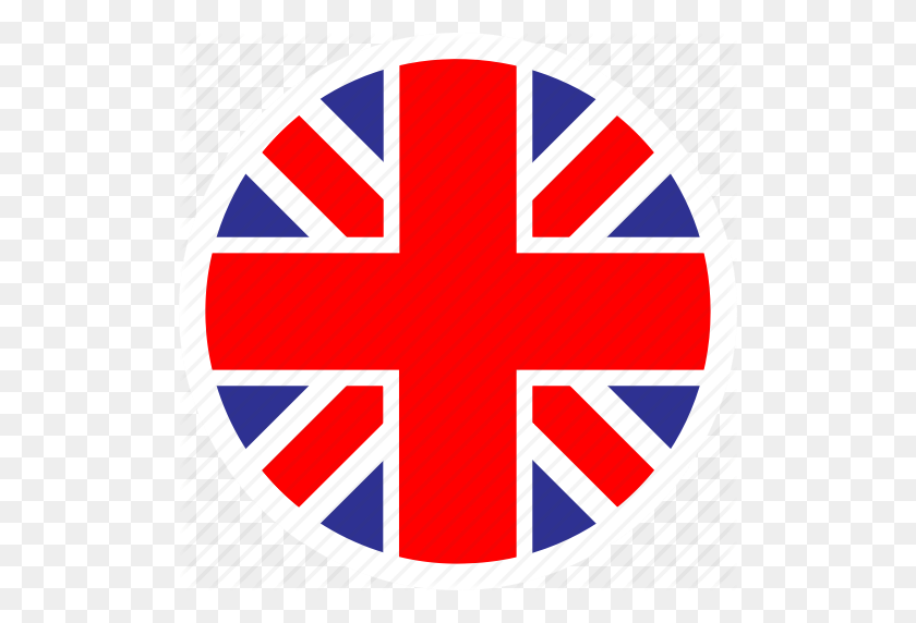512x512 Страна, Европа, Флаг, Нация, Раунд, Великобритания, Значок Соединенного Королевства - Флаг Великобритании Png
