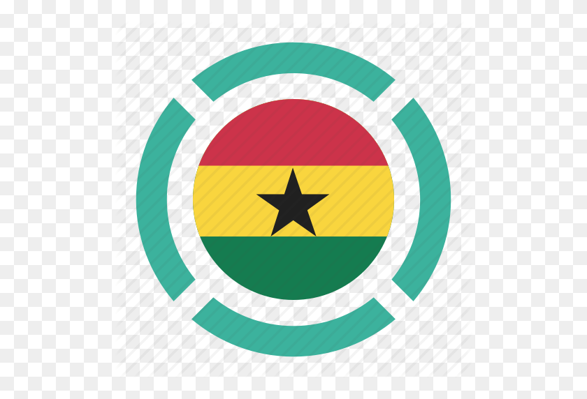 512x512 País, Bandera, Ghana, Ubicación, Nación, Navegación, Pn - Bandera De Ghana Png
