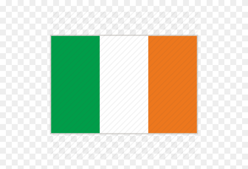 512x512 País, Bandera, Irlanda, Bandera De Irlanda, Nacional, Bandera Nacional - Bandera De Irlanda Png