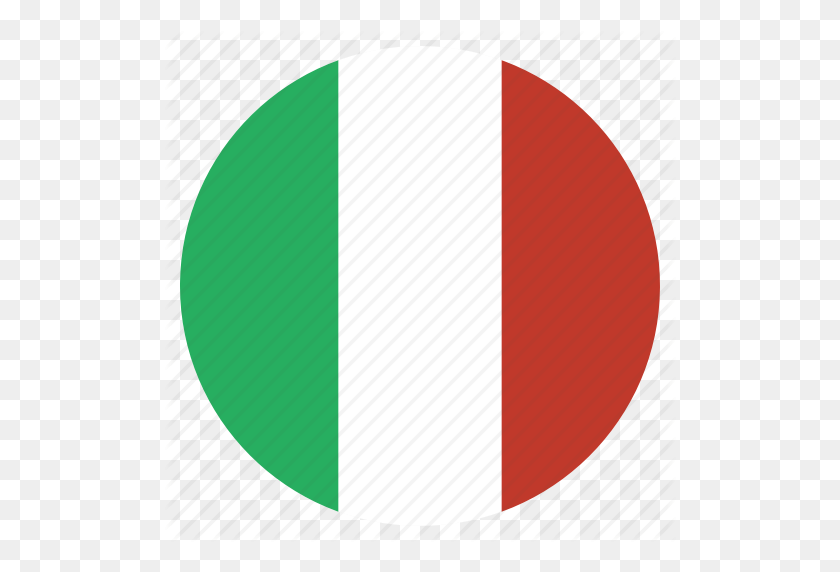 512x512 País, Bandera, Italiano, Italia, Icono Nacional - Bandera De Italia Png
