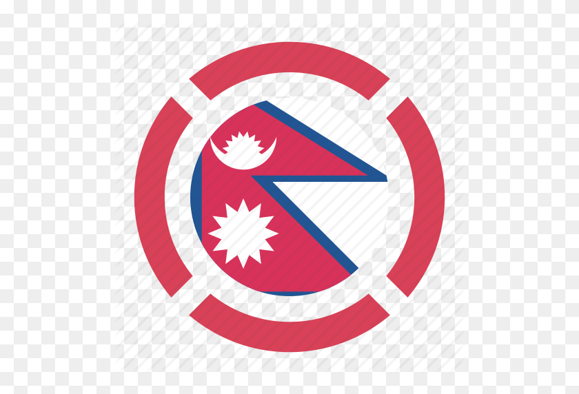 512x512 País, Bandera, Ubicación, Nación, Navegación, Nepal, Pn - Bandera De Nepal Png