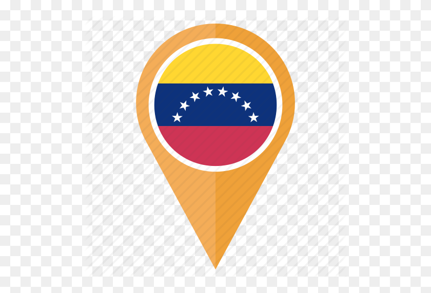 512x512 Country, Flag, Location, Nation, Navigation, Pin, Venezuela Icon - Venezuela Flag PNG