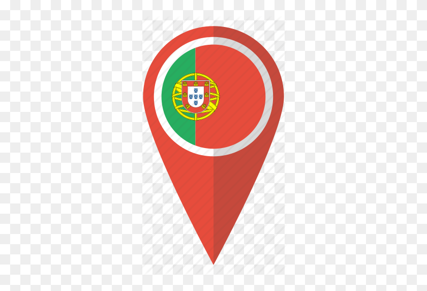 290x512 País, Bandera, Marcador De Mapa, Nacional, Pin, Portugal, Icono Portugués - Bandera De Portugal Png