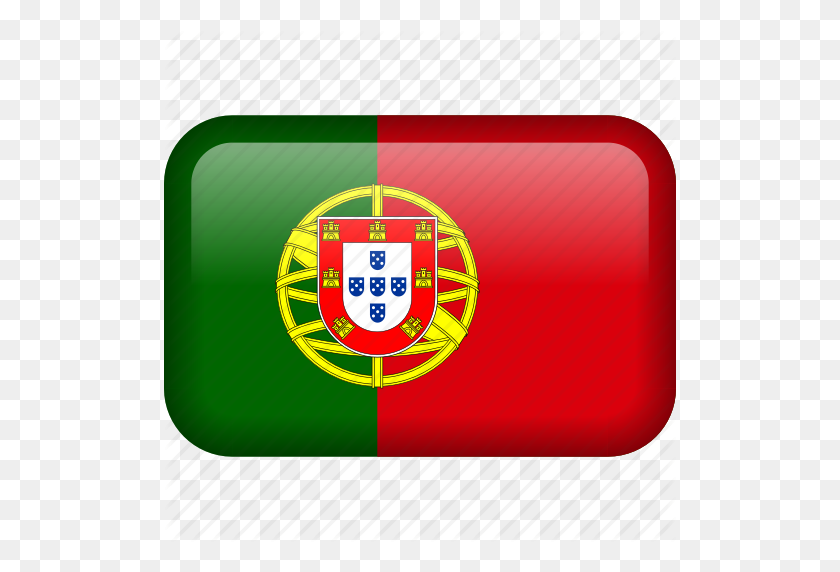 512x512 País, Bandera, Icono De Portugal - Bandera De Portugal Png