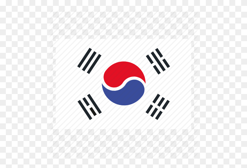 512x512 País, Bandera, Corea Del Sur, Icono De La Bandera De Corea Del Sur - Bandera De Corea Del Sur Png