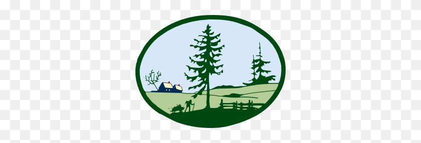 300x226 Country Scene Clip Art Free Vector - Forest Tree Clipart