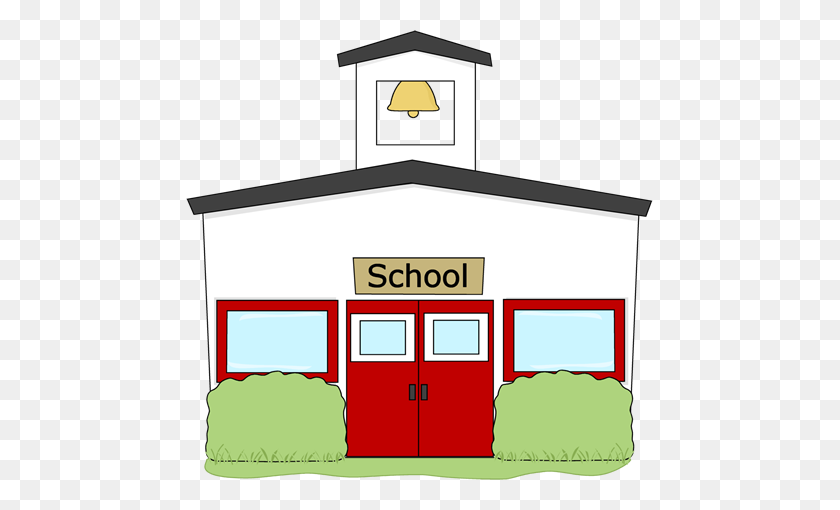 467x450 Country School Clipart Clipart Escuela School - Community Buildings Clipart