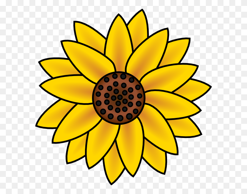 600x598 Country Sunflower Cliparts - Tapestry Clipart