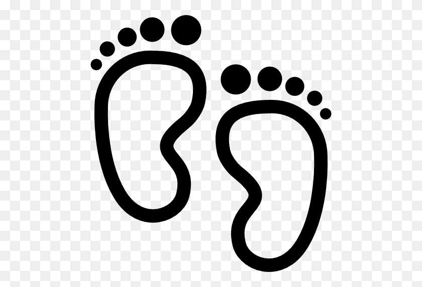 512x512 Couple, Baby, Babies, Footprint, Shape, Foot, Foots, Footprints - Baby Footprint PNG