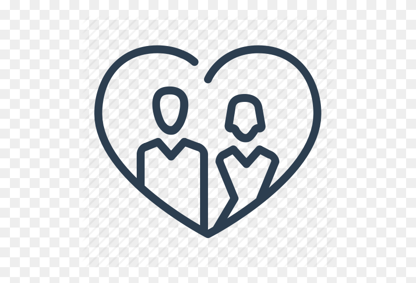 512x512 Couple, Family, Heart, Love, Marriage, Relations, Wedding Icon - Wedding PNG
