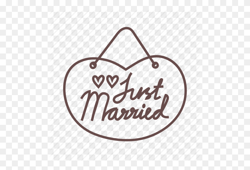 512x512 Couple, Husband, Just, Marriage, Married, Wedding, Wife Icon - Just Married PNG