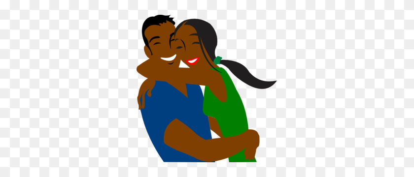 285x300 Pareja Png, Clipart Para Web - Abrazos Y Besos Clipart