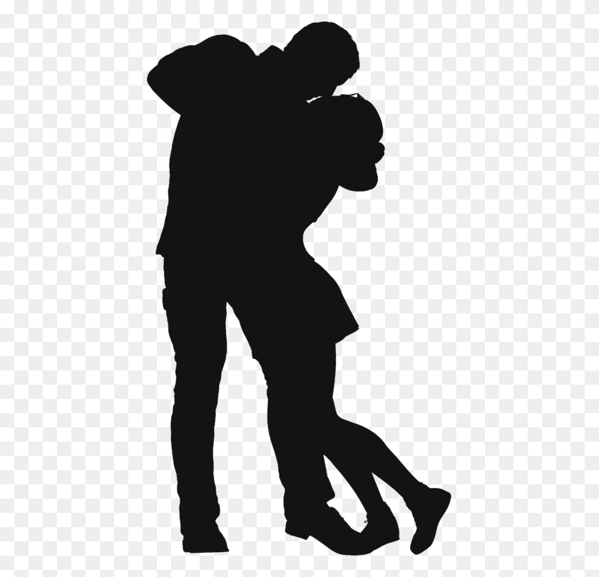 427x750 Couple Silhouette Computer Icons Shadow Romance - Shadow PNG