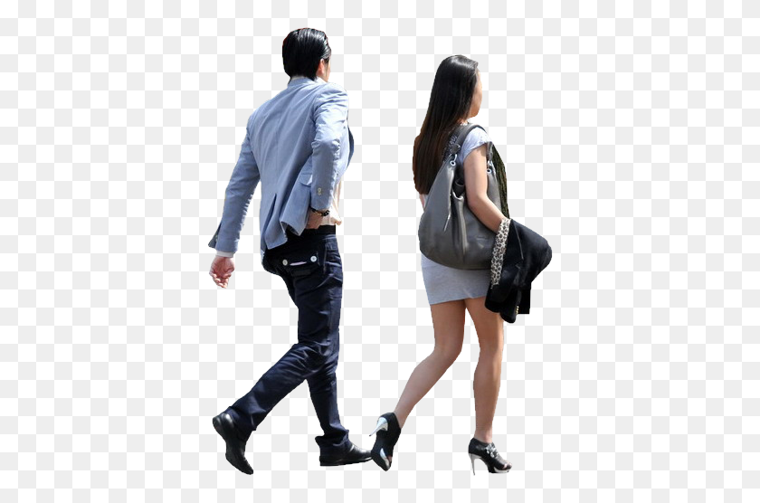 496x496 Couple Walking Silhouette Library People Png - Walking Silhouette PNG