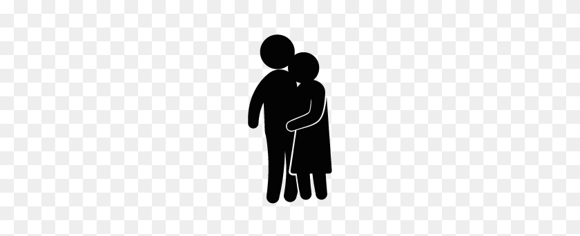 283x283 Couples Hugging In Silhouette Mount Mercy University - People Hugging Clipart