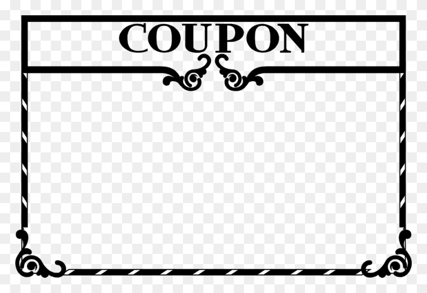 958x636 Coupon Clip Art - Block Clipart Black And White