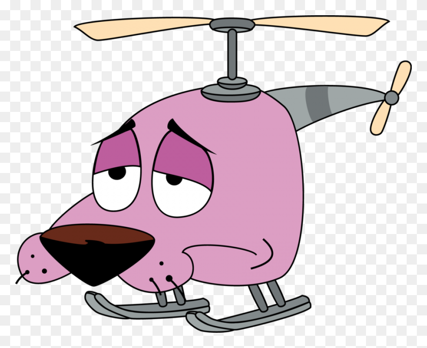 900x720 Courage Helicopter - Courage The Cowardly Dog PNG