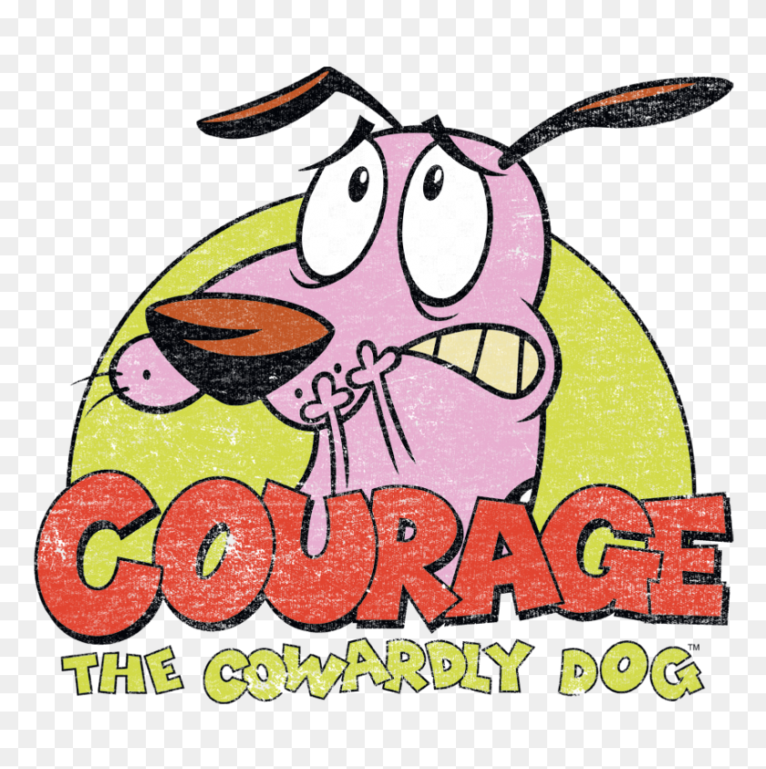 850x854 Courage The Cowardly Dog Colorful Courage Juniors T Shirt Sons - Courage The Cowardly Dog PNG