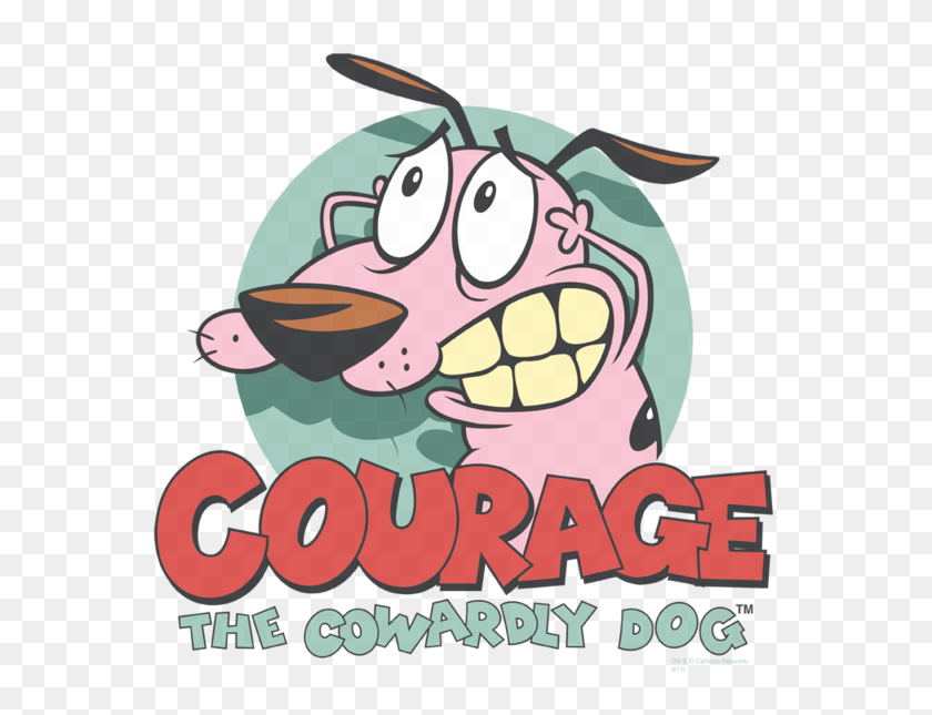 600x585 Courage The Cowardly Dog Courage Juniors T Shirt - Courage The Cowardly Dog PNG