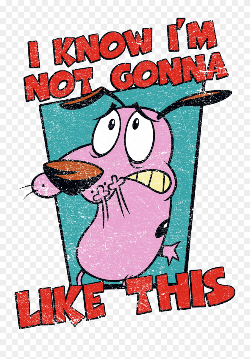 850x1250 Courage The Cowardly Dog Not Gonna Like Men's Regular Fit T Shirt - Courage The Cowardly Dog PNG