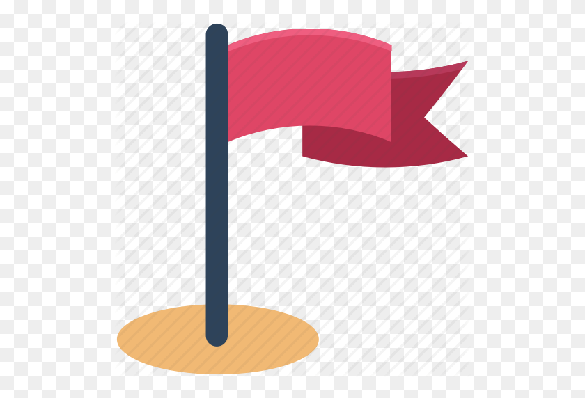 512x512 Course, Course Flag, Golf Course, Location, Location Flag, Map - Golf Flag PNG