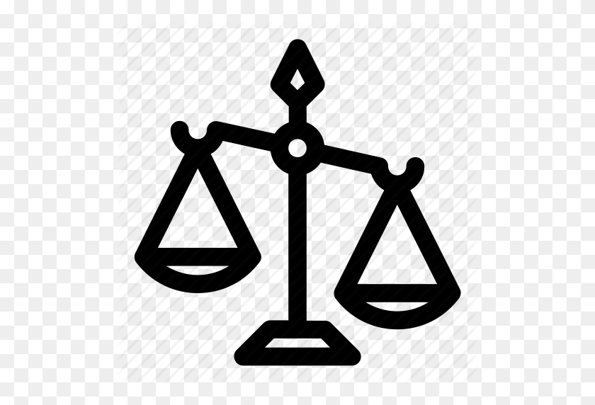 512x512 Суд, Правосудие, Закон, Весы, Значок Весы Правосудия - Весы Правосудия Png